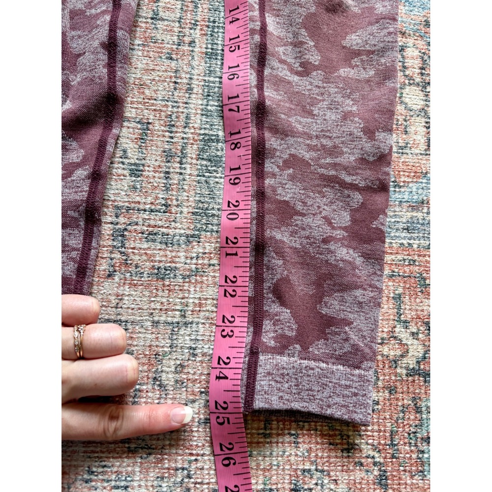 Gymshark XS Adapt Pink Camo Seamless Athletic Leggings High Waisted Scrunch Bum - Picture 7 of 10